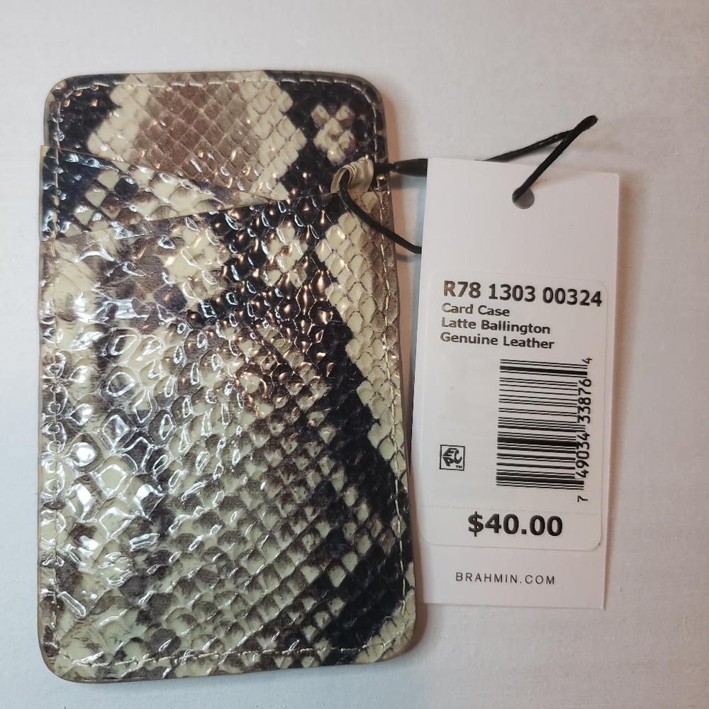 Brahmin Card Case Latte Ballington